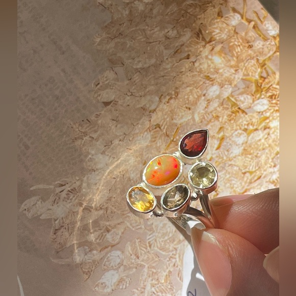 Adjustable natural gemstones and finest 925 Sterling silver! Opal & all “”VIBES” - Picture 8 of 8
